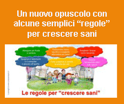 Opuscolo le regole per crescere sani